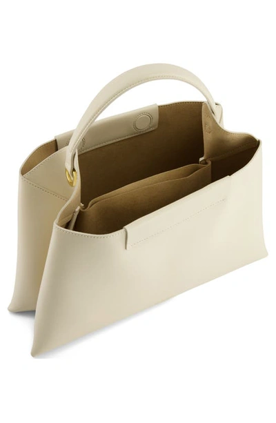 Shop Ree Projects Mini Elieze Leather Shoulder Bag In Beige