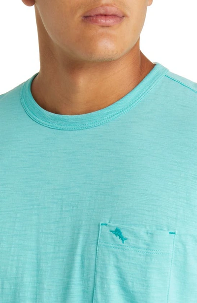 Tommy Bahama Starting Lineup Pocket Graphic T-shirt In Blue Freeze