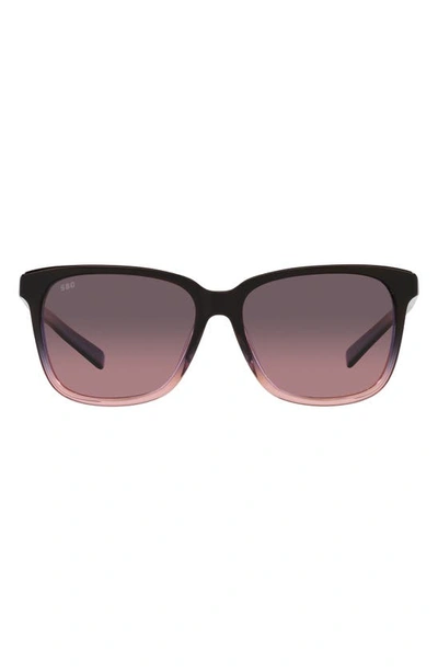 Shop Costa Del Mar May 57mm Gradient Phantos Sunglasses In Pink