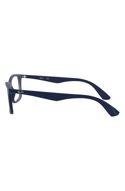 Ray Ban 54mm Optical Glasses In Matte Blue