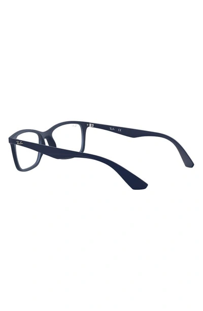 Ray Ban 54mm Optical Glasses In Matte Blue