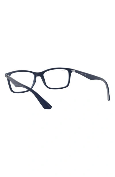 Ray Ban 54mm Optical Glasses In Matte Blue