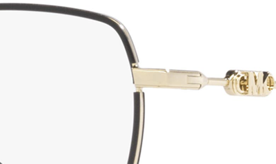 Shop Michael Kors Empire 53mm Round Optical Glasses In Light Gold