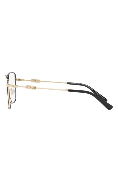Shop Michael Kors Empire 54mm Square Optical Glasses In Light Gold