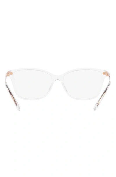 Shop Michael Kors Georgetown 54mm Round Optical Glasses In Clear