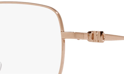 Michael Kors Belleville 54mm Square Optical Glasses In Rose Gold