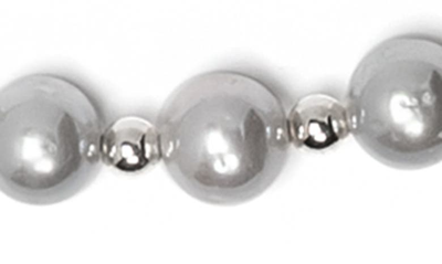 Polite Worldwide Ppf Freshwater Pearl Necklace In Silver
