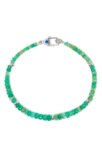 Shop Polite Worldwide Mystical Opal Beaded Bracelet In Green