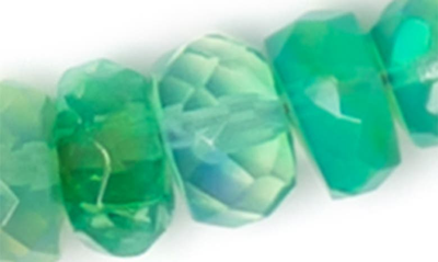 Shop Polite Worldwide Mystical Opal Beaded Bracelet In Green