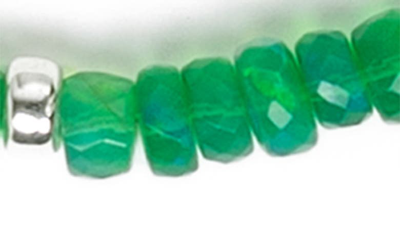 Shop Polite Worldwide Mystical Opal Beaded Necklace In Green
