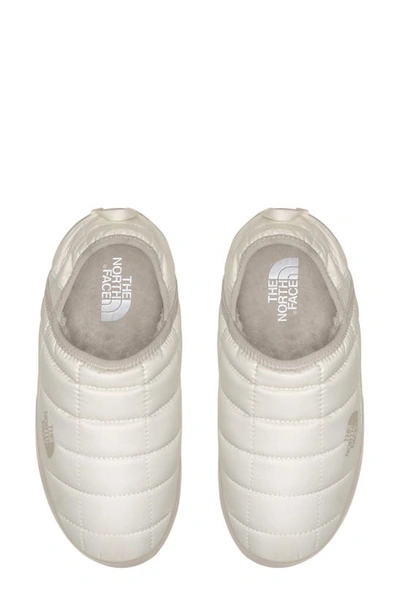 Shop The North Face Thermoball™ Water Repellent Traction V Mule In Gardenia White/ Silver Grey