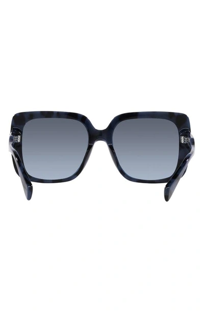 Shop Michael Kors Mallorca 55mm Gradient Square Sunglasses In Blue