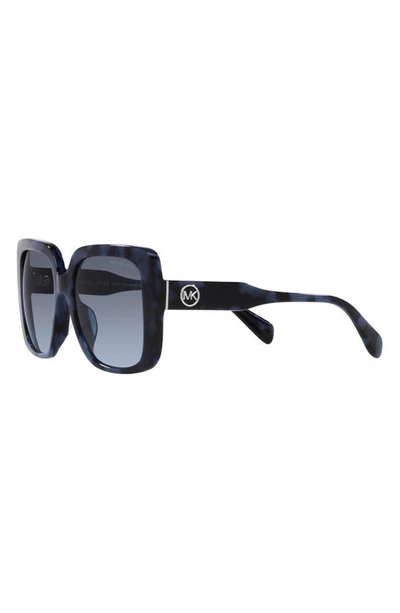 Shop Michael Kors Mallorca 55mm Gradient Square Sunglasses In Blue