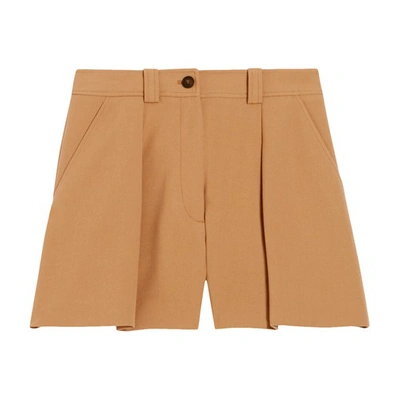 Shop Claudie Pierlot High-waisted Shorts In Nougat