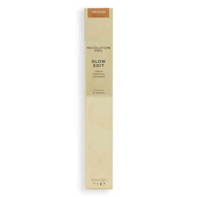 Shop Revolution Pro Glow Edit Cream Contour And Bronze 15ml (various Shades) - Medium