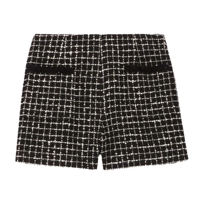 Shop Claudie Pierlot Two-tone Tweed Shorts In Zweifarbig