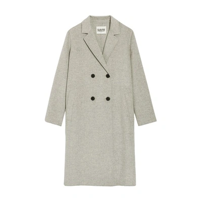 Shop Claudie Pierlot Double-sided Coat In Grau