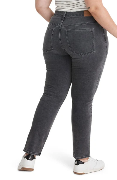 Madewell The Perfect Ripped High Waist Tapered Jeans In Bartlett Wash