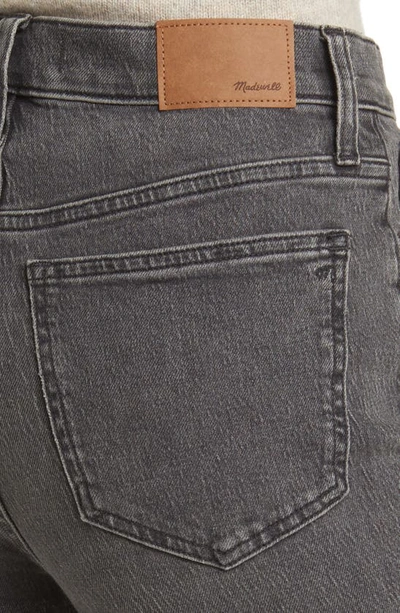 Madewell The Perfect Ripped High Waist Tapered Jeans In Bartlett Wash