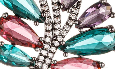 Eye Candy Los Angeles Angelina Cz Drop Earrings In Silver