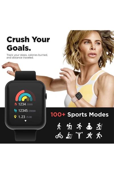Shop I Touch Itouch Air 4 Jillian Michaels Edition Smartwatch, 45mm X 22mm In Black
