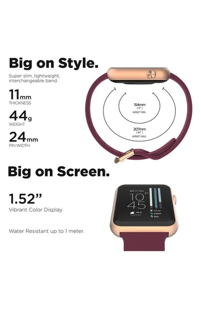Shop I Touch Itouch Air 4 Jillian Michaels Edition Smartwatch, 45mm X 22mm In Burgundy
