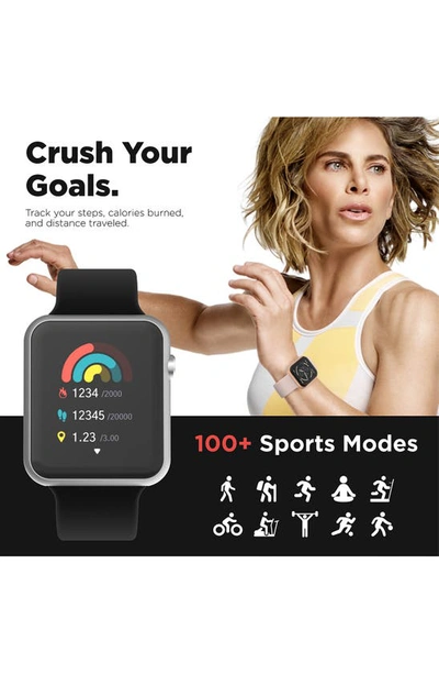 Shop I Touch Itouch Air 4 Jillian Michaels Edition Smartwatch, 45mm X 22mm In Black