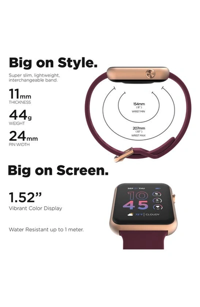 Shop I Touch Itouch Air 4 Smartwatch, 44mm In Merlot
