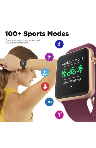 Shop I Touch Itouch Air 4 Smartwatch, 44mm In Merlot