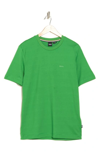 Shop Hugo Boss Thompson Solid T-shirt In Green