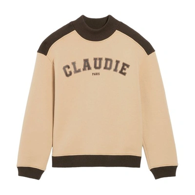 Shop Claudie Pierlot Oversized Dual-tone Sweatshirt In Zweifarbig