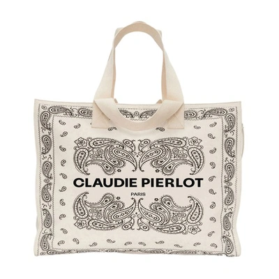 Shop Claudie Pierlot Recycled Cotton Tote Bag In Multico