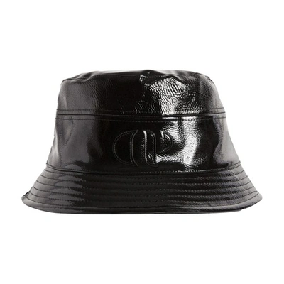 Shop Claudie Pierlot Patent Bucket Hat In Schwarz