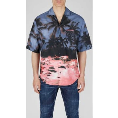 Shop Dsquared2 Cuba Shirt With Tropical Print – 48, Multicolor