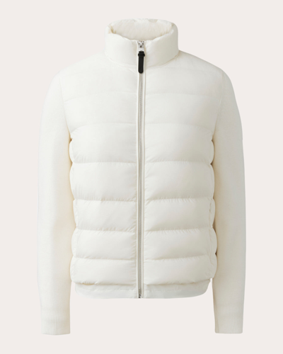 Shop Mackage Women's Oceane Hybrid Puffer Jacket In White
