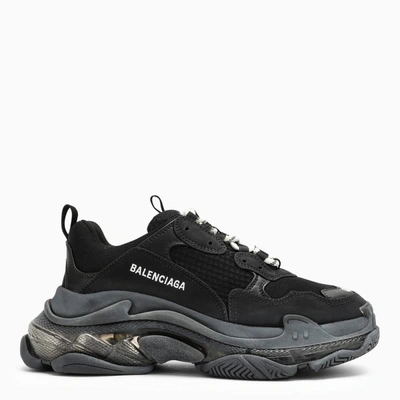 Shop Balenciaga Triple S Sneakers In Black