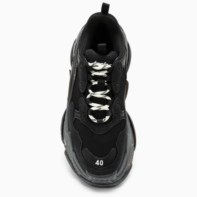 Shop Balenciaga Triple S Sneakers In Black