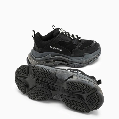 Shop Balenciaga Triple S Sneakers In Black