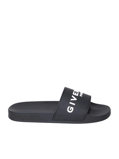 Shop Givenchy Slip-on Style Pool Slides In Black