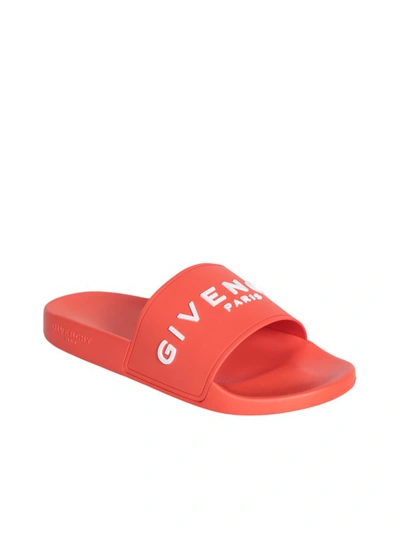 Shop Givenchy Slip-on Style Pool Slides In Orange