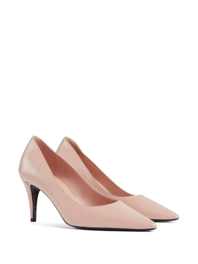 Shop Gucci Anita Leather Pumps In Pink