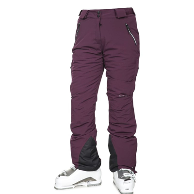 Shop Trespass Womens/ladies Galaya Waterproof Ski Pants (potent Purple)