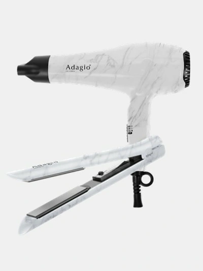 Shop Adagio California Blow Dry & Straighten Essentials Duo In White