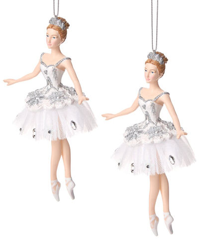 Shop Kurt Adler 5.75in Snow Queen Ballerina Christmas Ornament In Multicolor