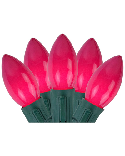 Northlight 25-count Opaque Fuchsia Pink C9 Christmas Light Set