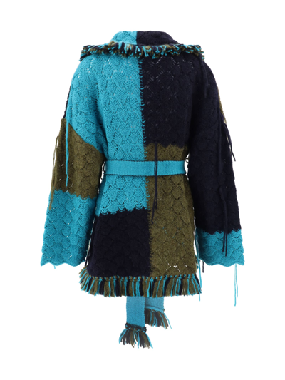Alanui Patchwk Cardigan In Grenadine