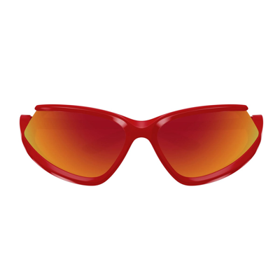 Shop Balenciaga Bb0289s 005 Sunglasses In Rosso