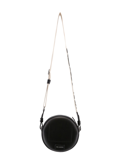 Shop Karl Lagerfeld K/circle Shoulder Bag In Black