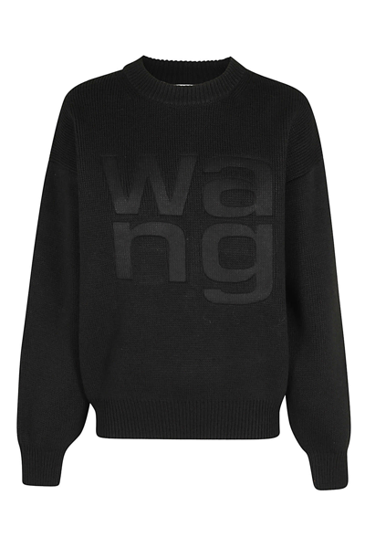 Shop Alexander Wang T Logo In Black