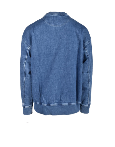 Shop Diesel Mens Denim Blue Sweatshirt